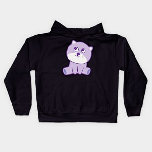 cat  looking to the sky Kids Hoodie